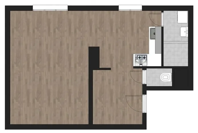 Pronájem bytu 1+kk, Ostrava, Hasičská, 40 m2