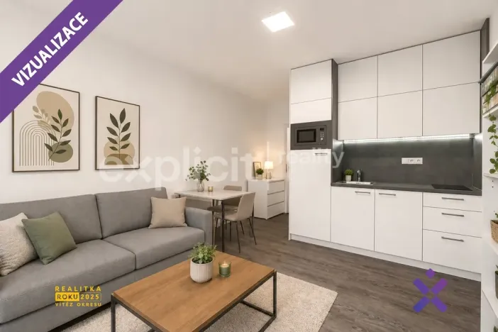 Prodej bytu 1+kk, Zlín, třída Tomáše Bati, 22 m2