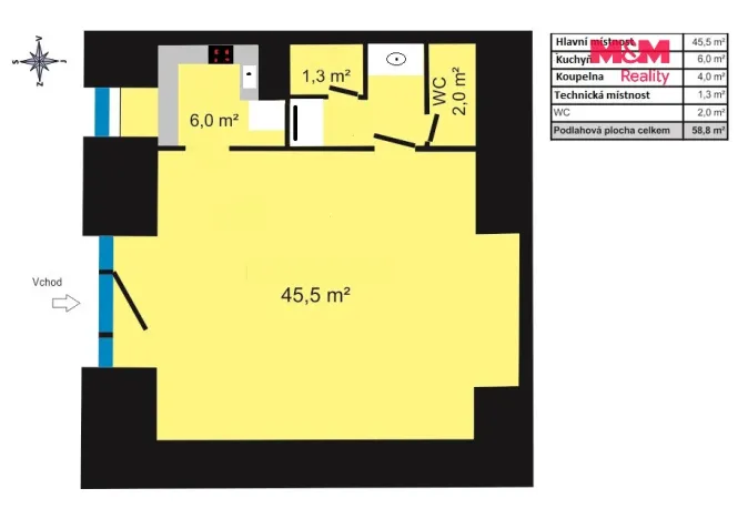 Prodej obchodního prostoru, Prostějov, Fanderlíkova, 59 m2