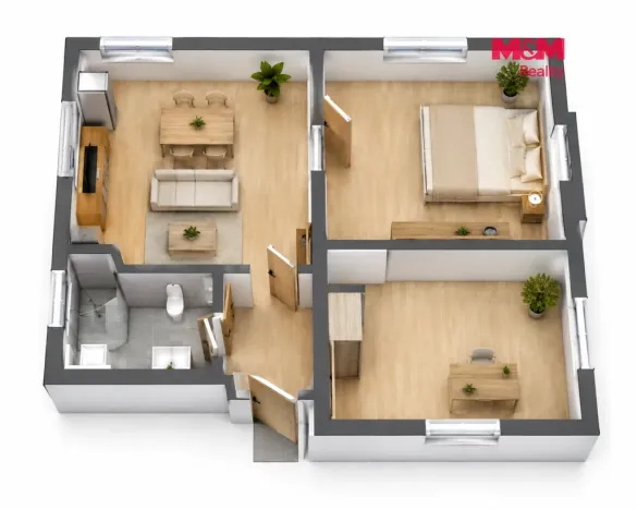Prodej bytu 3+kk, Horní Slavkov, Poštovní, 48 m2