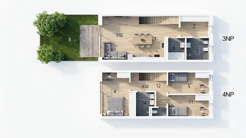 Prodej bytu 4+kk, Luhačovice, Zatloukalova, 107 m2