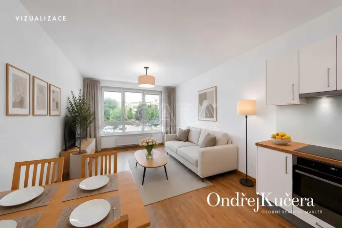 Prodej bytu 2+kk, Praha - Čakovice, Marty Krásové, 48 m2