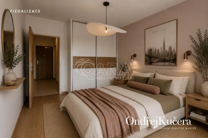 Prodej bytu 2+kk, Praha - Čakovice, Marty Krásové, 48 m2