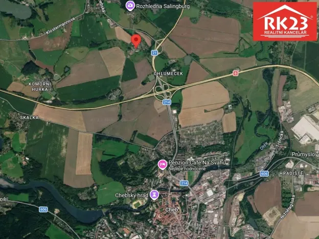 Pronájem bytu 1+kk, Cheb - Střížov, 45 m2