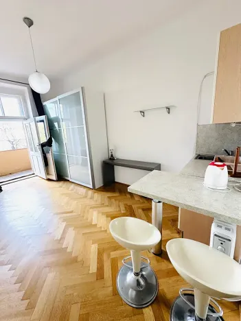 Pronájem bytu 1+kk, Praha - Žižkov, Fibichova, 25 m2