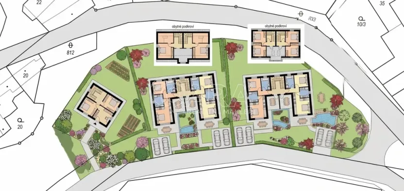 Prodej pozemku pro bydlení, Počaply, 3403 m2