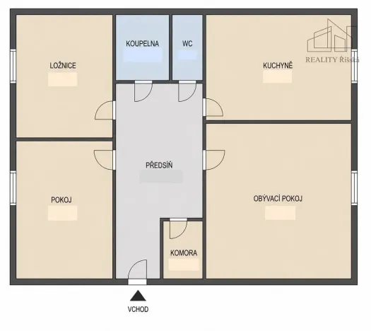 Pronájem bytu 3+1, Průhonice, Na Sídlišti III, 66 m2