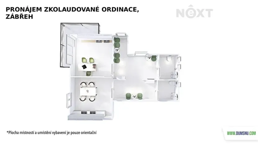 Pronájem ordinace, Zábřeh, Ladislava Fialy, 16 m2