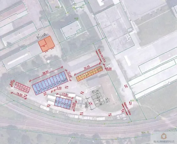Pronájem komerčního pozemku, Olomouc - Hodolany, Tovární, 2300 m2