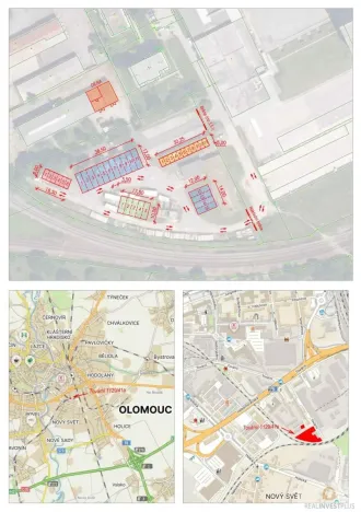 Pronájem komerčního pozemku, Olomouc - Hodolany, Tovární, 2300 m2