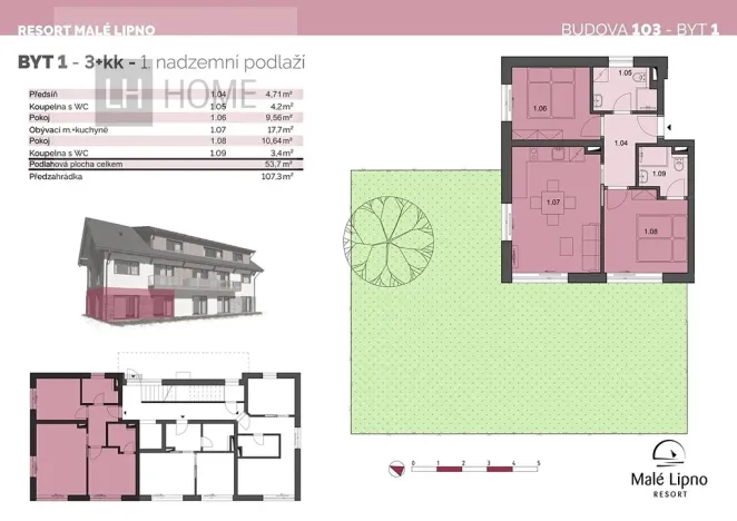 Prodej bytu 3+kk, Černá v Pošumaví, 53 m2