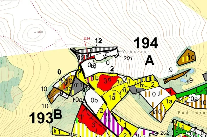 Dražba lesa, Volfířov, 557 m2