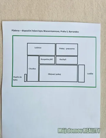 Pronájem bytu 3+1, Praha - Hlubočepy, Wassermannova, 80 m2