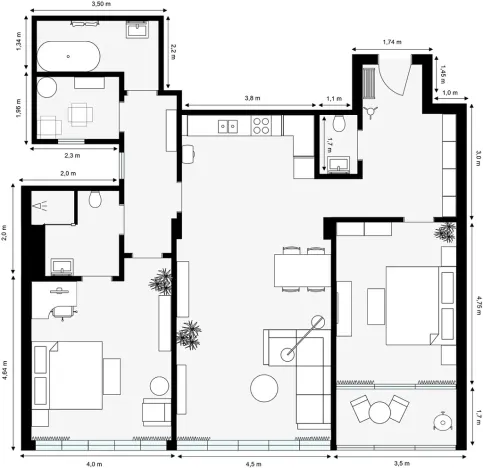 Prodej bytu 4+kk, Praha - Dejvice, Zelená, 125 m2