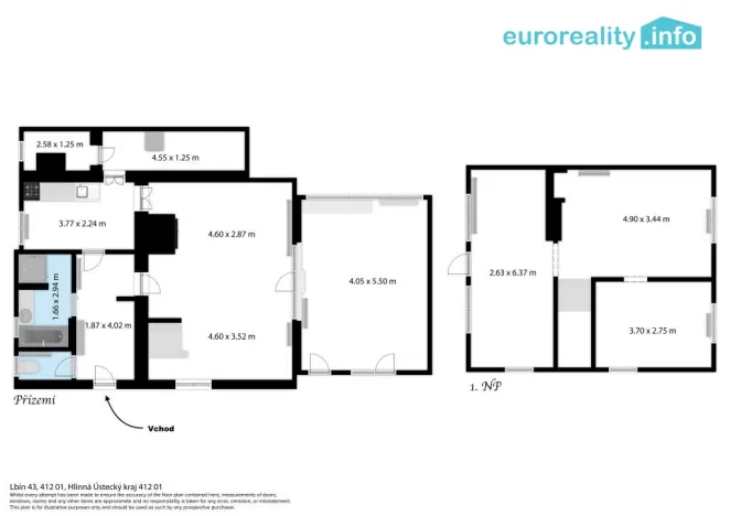 Prodej rodinného domu, Hlinná - Lbín, 103 m2