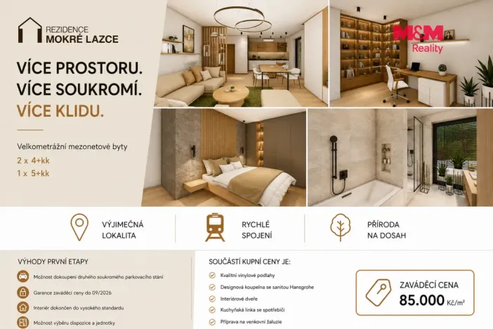 Prodej atypického bytu, Mokré Lazce, Generála Vlachého, 126 m2