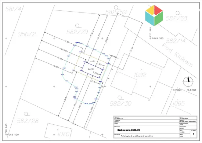 Prodej pozemku pro bydlení, Hýskov, Pod Klukem, 1390 m2