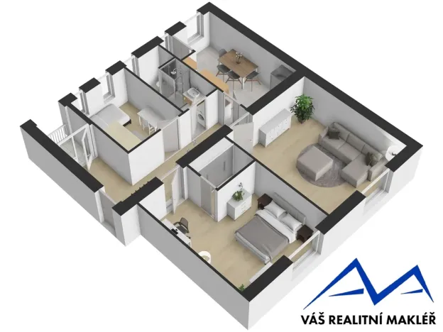 Prodej bytu 3+1, Ostrava, náměstí Msgre Šrámka, 93 m2