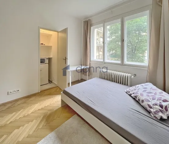 Pronájem bytu 1+kk, Praha - Vinohrady, Šrobárova, 25 m2