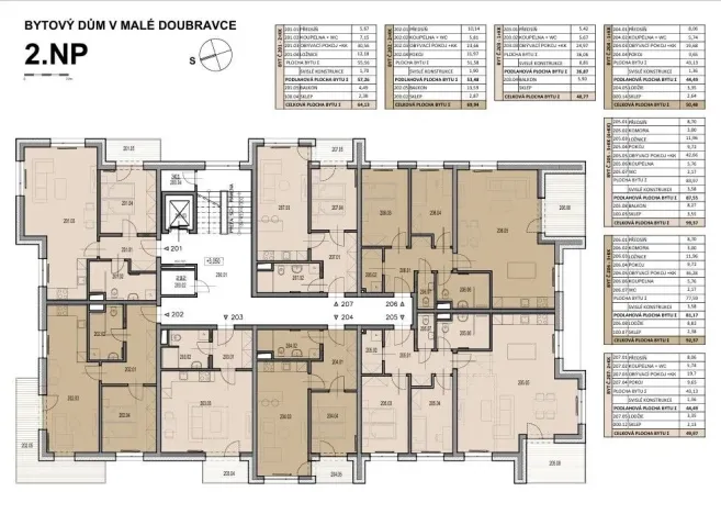 Prodej bytu 2+kk, Plzeň, V Malé Doubravce, 57 m2