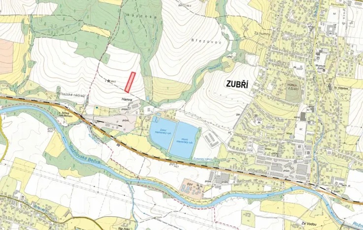 Prodej pole, Zubří, 2501 m2
