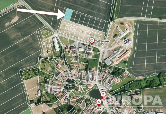 Prodej pozemku pro bydlení, Veliš, 1400 m2