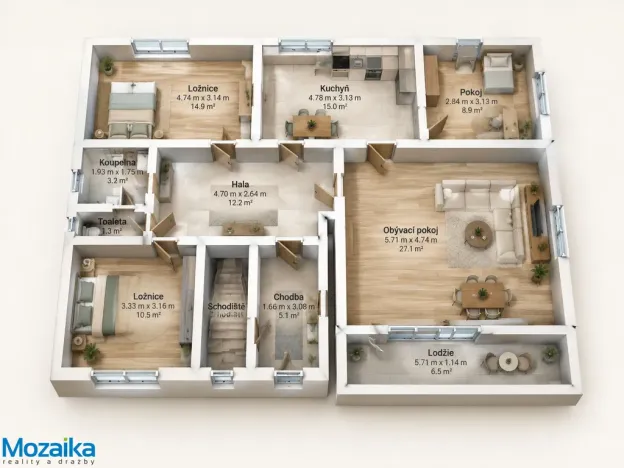 Prodej rodinného domu, Němčice, 108 m2
