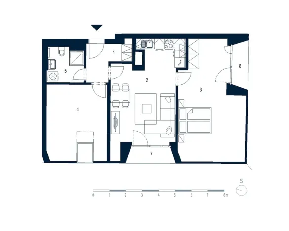 Pronájem bytu 3+kk, Praha - Karlín, Pernerova, 67 m2