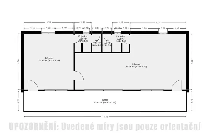 Prodej obchodního prostoru, Přelouč, Smetanova, 69 m2