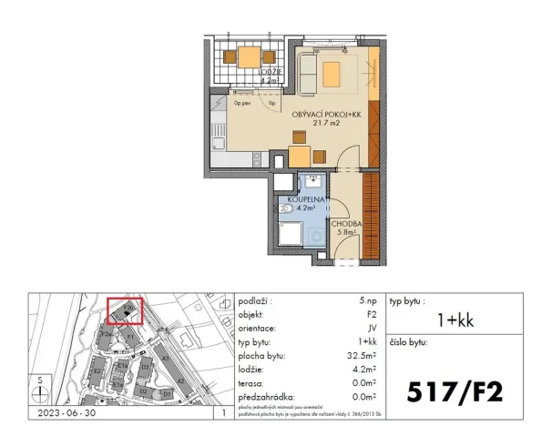 Prodej bytu 1+kk, Praha - Ruzyně, Stočesova, 33 m2