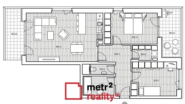 Pronájem bytu 3+kk, Olomouc, Milana Ticháka, 85 m2