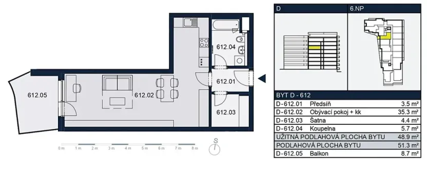 Prodej bytu 1+kk, Praha - Strašnice, Zvěřinova, 51 m2