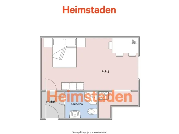 Pronájem bytu 1+kk, Karviná - Nové Město, Janského, 21 m2