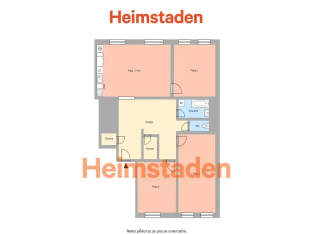 Pronájem bytu 4+kk, Ostrava - Poruba, Hlavní třída, 117 m2