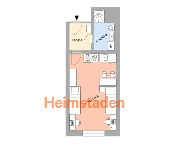 Pronájem bytu 1+kk, Plzeň - Jižní Předměstí, Magisterská, 28 m2