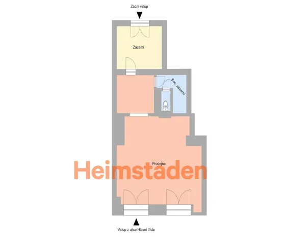 Pronájem kanceláře, Havířov - Město, Hlavní třída, 84 m2