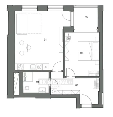 Pronájem bytu 2+kk, Český Krumlov - Latrán, Za Jitonou, 71 m2
