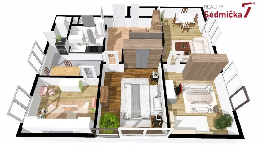 Prodej bytu 4+1, Žďár nad Sázavou, Lučiny, 88 m2
