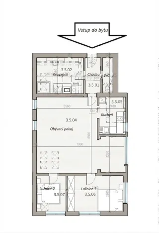 Pronájem bytu 3+kk, Olešná, 102 m2