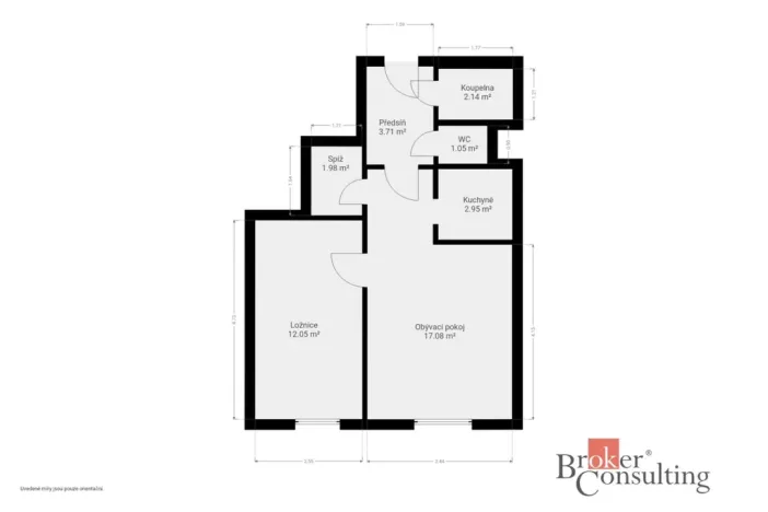 Prodej bytu 2+kk, Praha - Modřany, Pertoldova, 42 m2