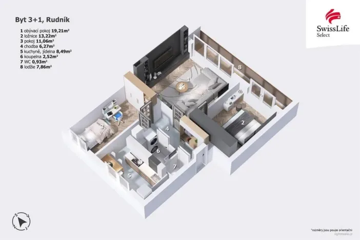 Prodej bytu 3+1, Rudník, 63 m2