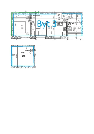 Pronájem bytu 2+kk, Boskovice, Hálkova, 37 m2