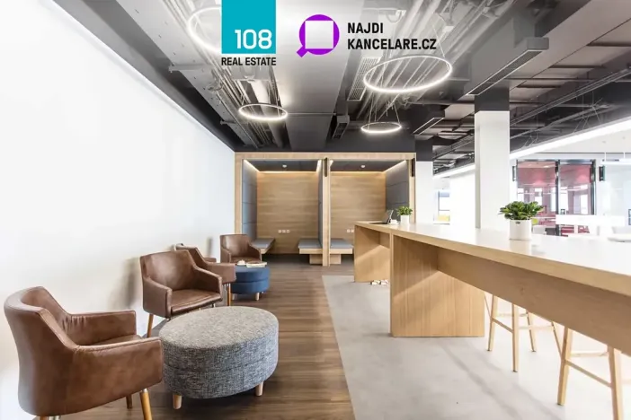 Pronájem kanceláře, Praha - Holešovice, Dělnická, 840 m2