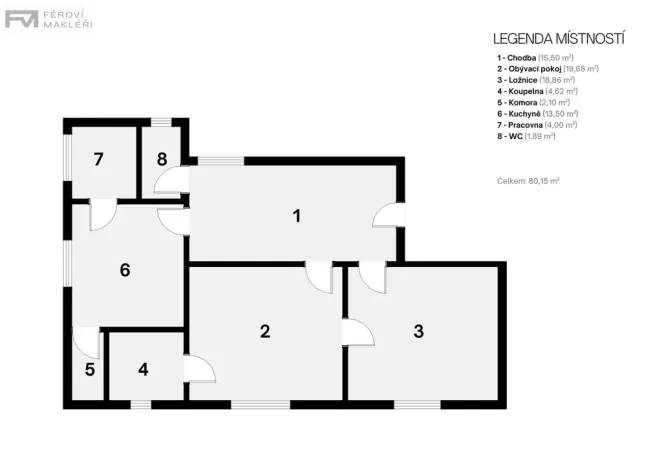 Prodej bytu 2+1, Frýdek-Místek, F. Čejky, 80 m2