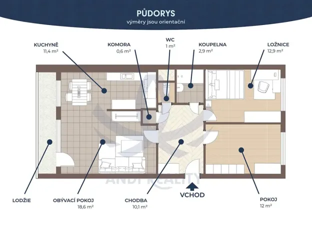 Pronájem bytu 3+1, Mladá Boleslav, 17. listopadu, 73 m2