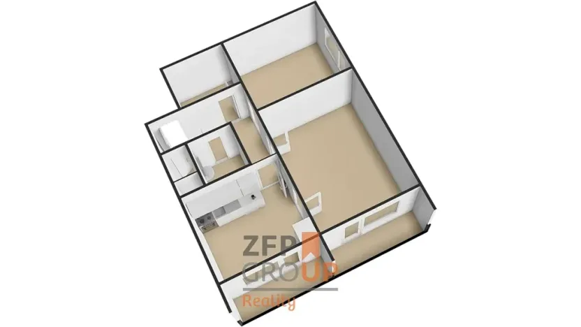 Pronájem bytu 2+1, Brno, Barvy, 52 m2