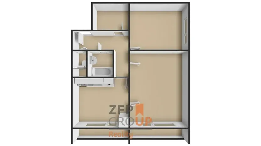 Pronájem bytu 2+1, Brno, Barvy, 52 m2