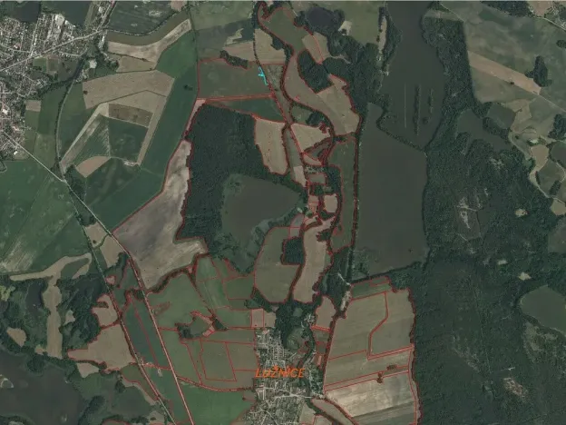 Prodej pozemku, Lužnice, 608 m2