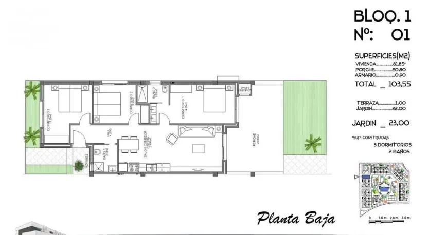 Prodej bytu 4+kk, Guardamar del Segura, Alicante, Španělsko, 81 m2