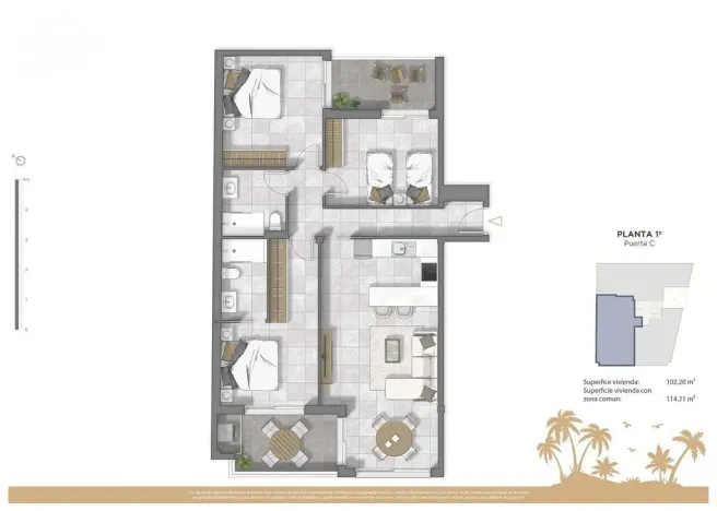 Prodej bytu 4+kk, Guardamar del Segura, Alicante, Španělsko, 93 m2